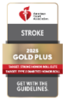2022 Get With The Guidelines Stroke Gold Plus Quality Achievement Award logo